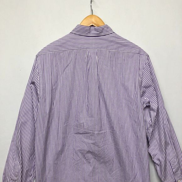 Vintage Ralph Lauren Men Long Sleeve Button Shirt Size Large Custom Fit B231 -20 - Picture 12 of 14